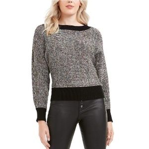 Bar III Metallic Dolman-Sleeve Sweater